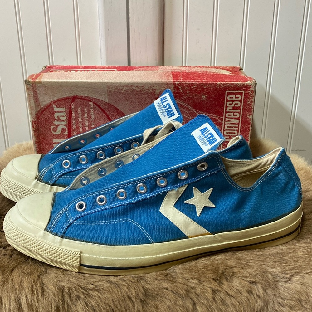 70s Converse Light Blue All Star Lows 15 Vintage